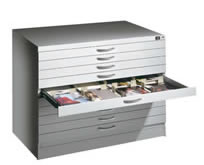 Zeichnungsschrank DIN A0 lichgrau