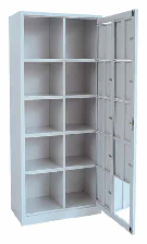 Wäsche - Verteilerschrank mit 10 grossen Fächer und Zentraltüre